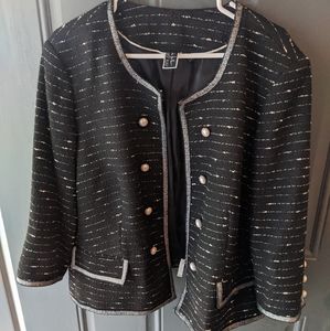 Nicole Miller for Mary Kay black and white blazer Size 22WP EUC SFPF home